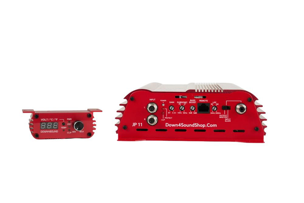 DOWN4SOUND | JP11 RED | 1100W RMS AMPLIFIER - Down4Sound Shop