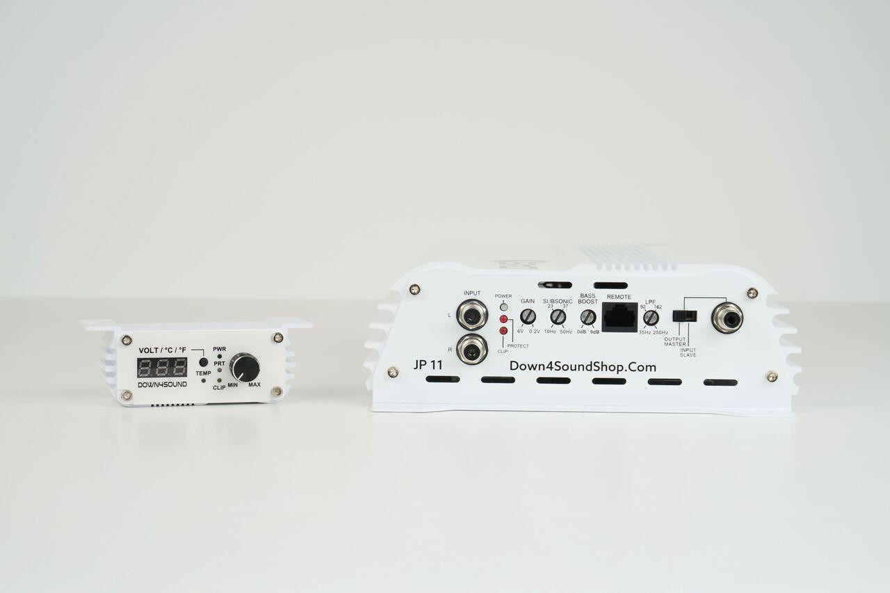 DOWN4SOUND | JP11 WHITE GLOSS | 1100W RMS AMPLIFIER - Down4Sound Shop