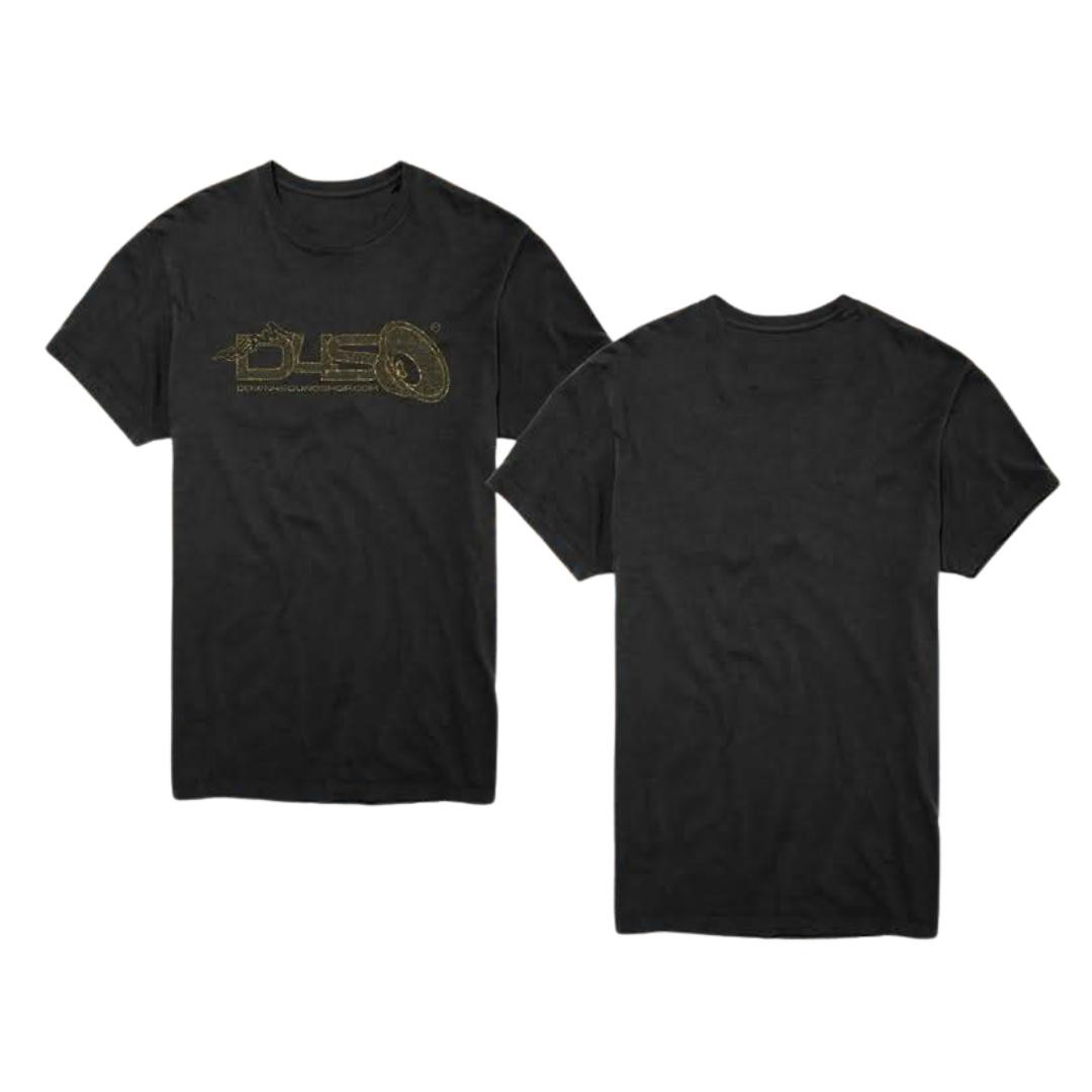 DOWN4SOUND | TEAM D4S HEXIFI SHIRT BLACK N GOLD - T-SHIRT