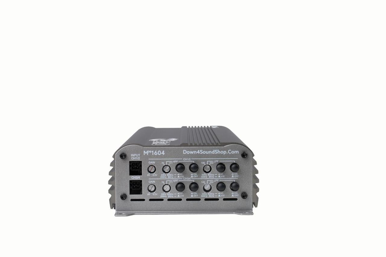 DOWN4SOUND | MM1604 (MINI MAXX) - GRAY | 600W RMS MINI | 4 CHANNEL
