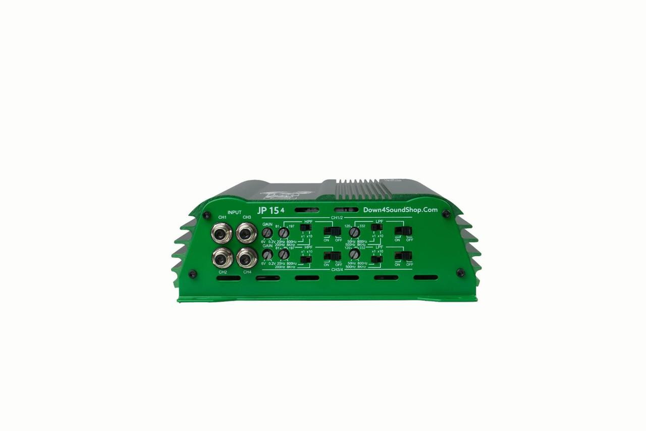 DOWN4SOUND | JP154 - GREEN | 1000W RMS | 4 CHANNEL CAR AUDIO