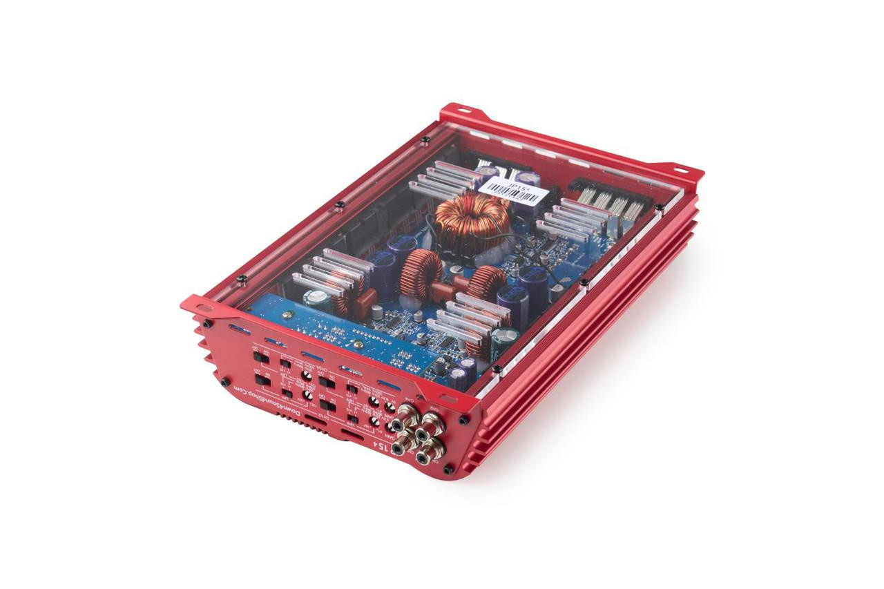 DOWN4SOUND | JP154 - RED | 1000W RMS | 4 CHANNEL CAR AUDIO
