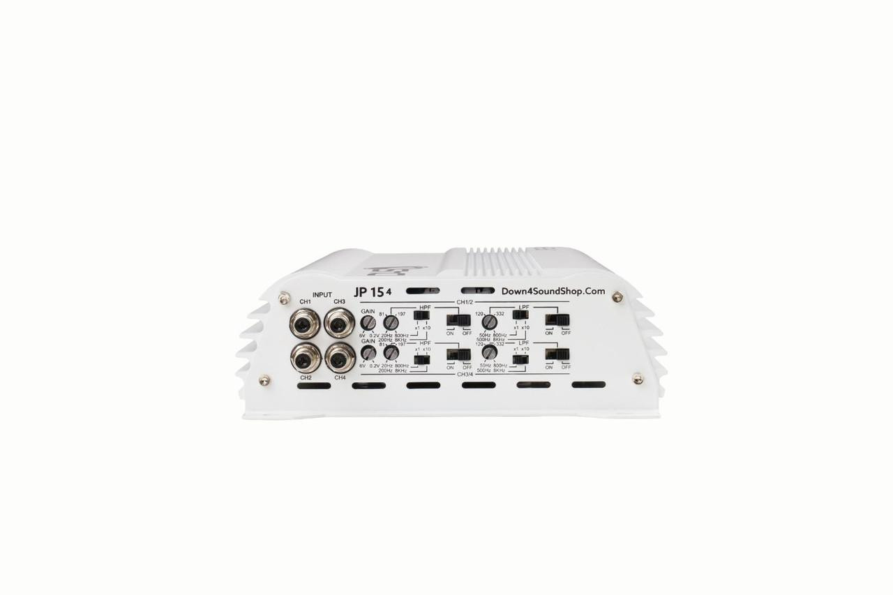 DOWN4SOUND | JP154 - WHITE GLOSS | 1000W RMS | 4 CHANNEL CAR AUDIO