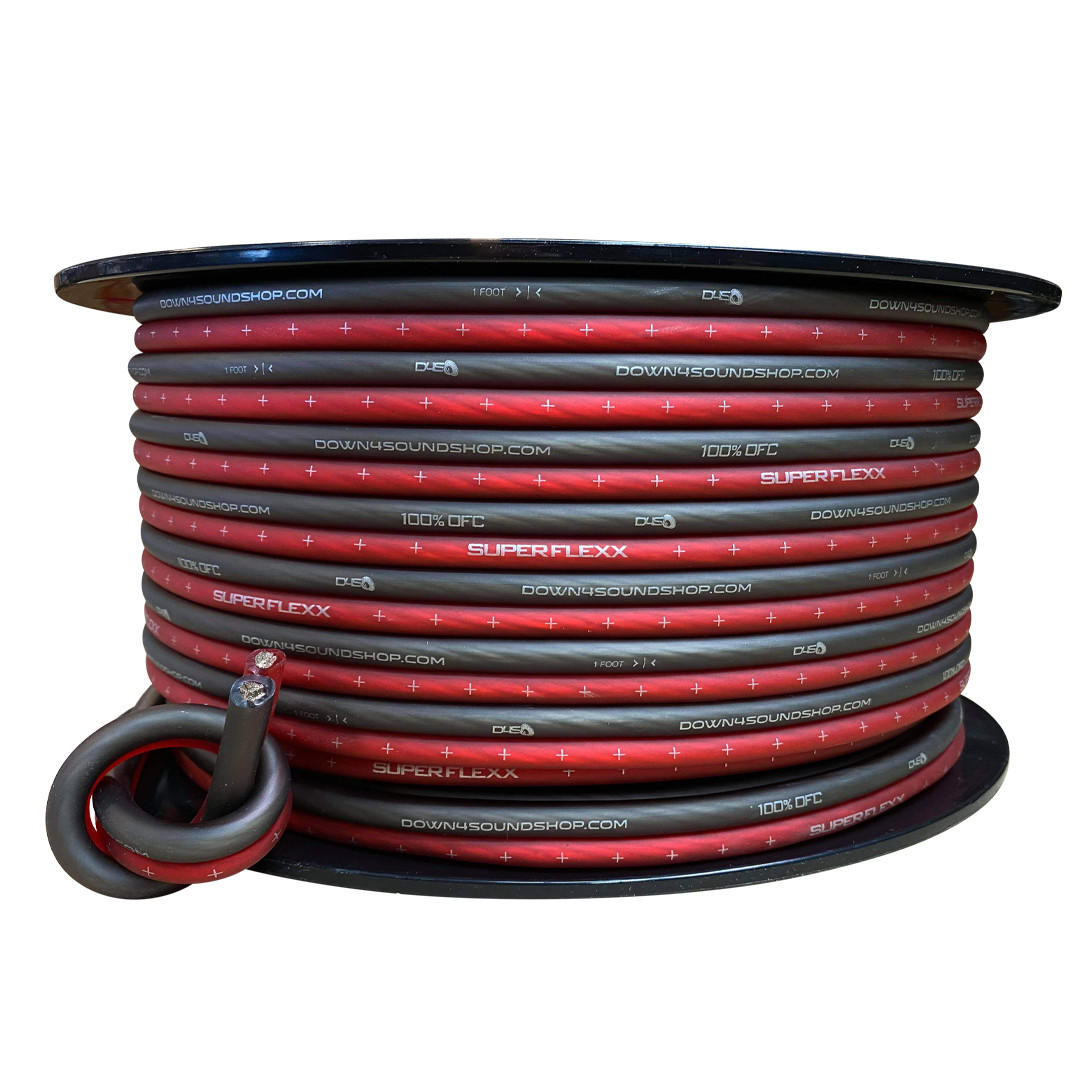 DOWN4SOUND | 8G TINNED OFC SPEAKER WIRE ( RED/BLACK ) | BY THE