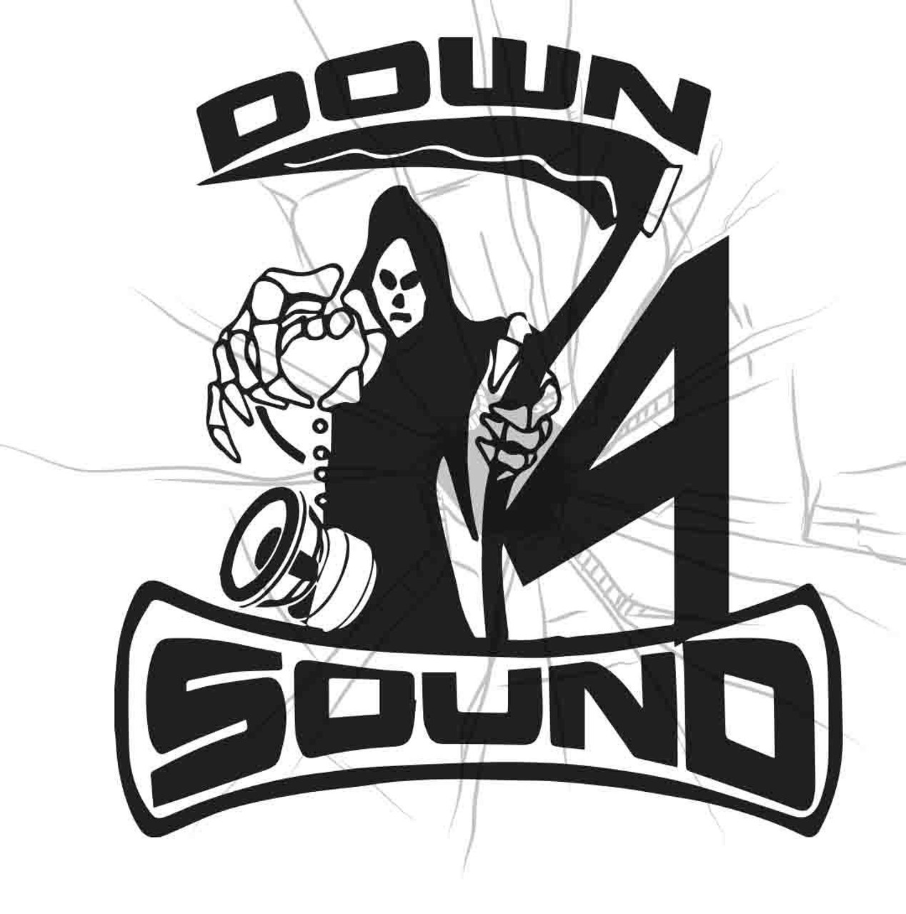 12x1 DOWN4SOUND WEB LINK STICKER - Down4Sound Shop