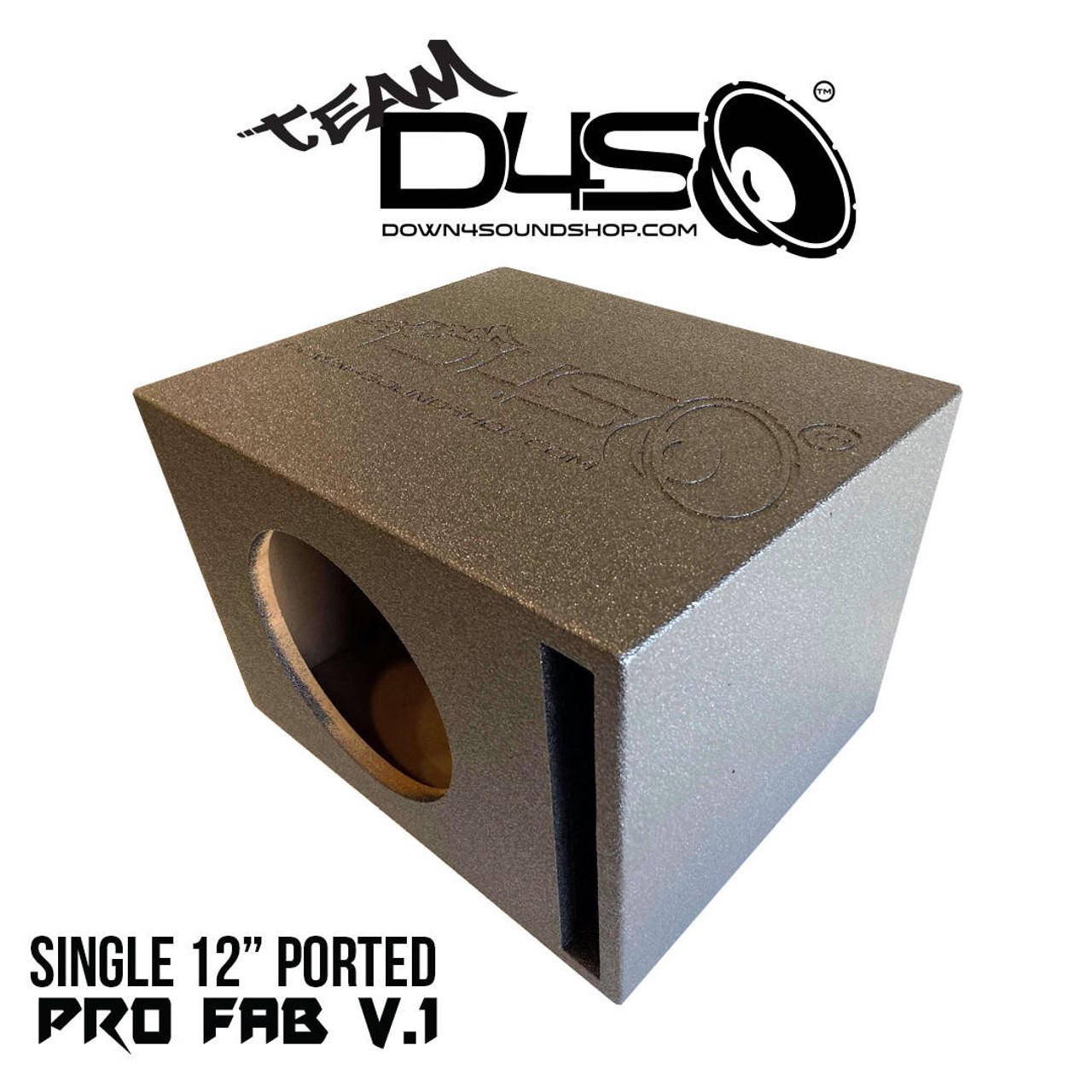 Down4sound 12 | 12 Sub Box | Single 12-Inch Ported Enclosure Box - Down4Sound Shop