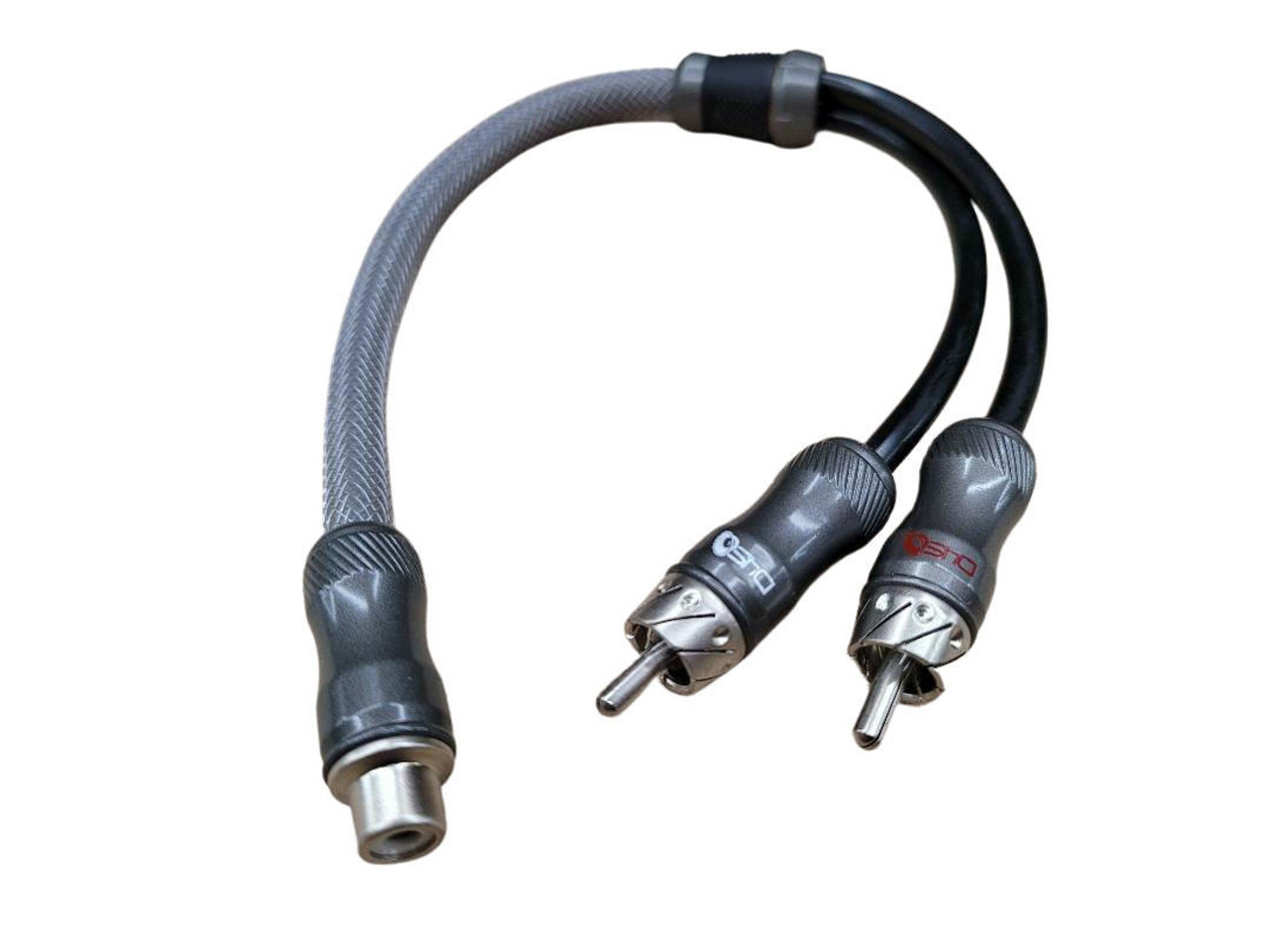 Male RCA to 2 x Female RCA Adapter