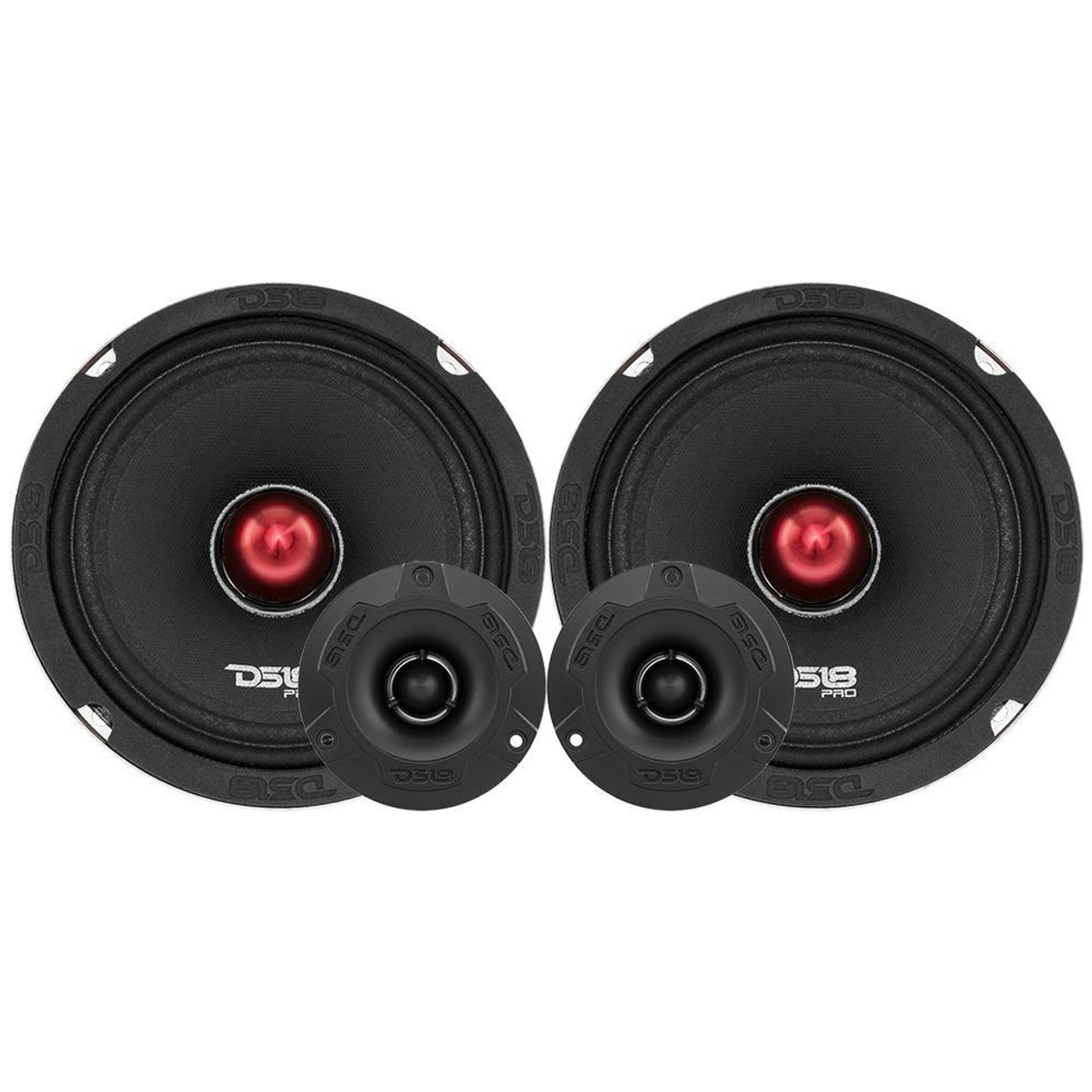 DS18 PRO-GM8.4PK+AMP Loudspeakers and Tweeters Package Including