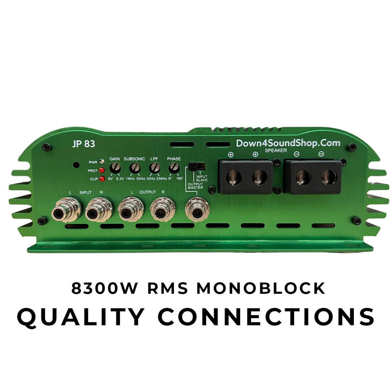 REFURBISHED | DOWN4SOUND JP83 GREEN | 8300W RMS AMPLIFIER