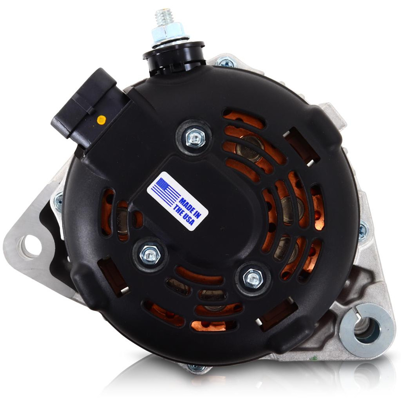 240 amp high output alternator for Toyota Supra 2JZ 1JZ 1 wire turn on Down4Sound Shop