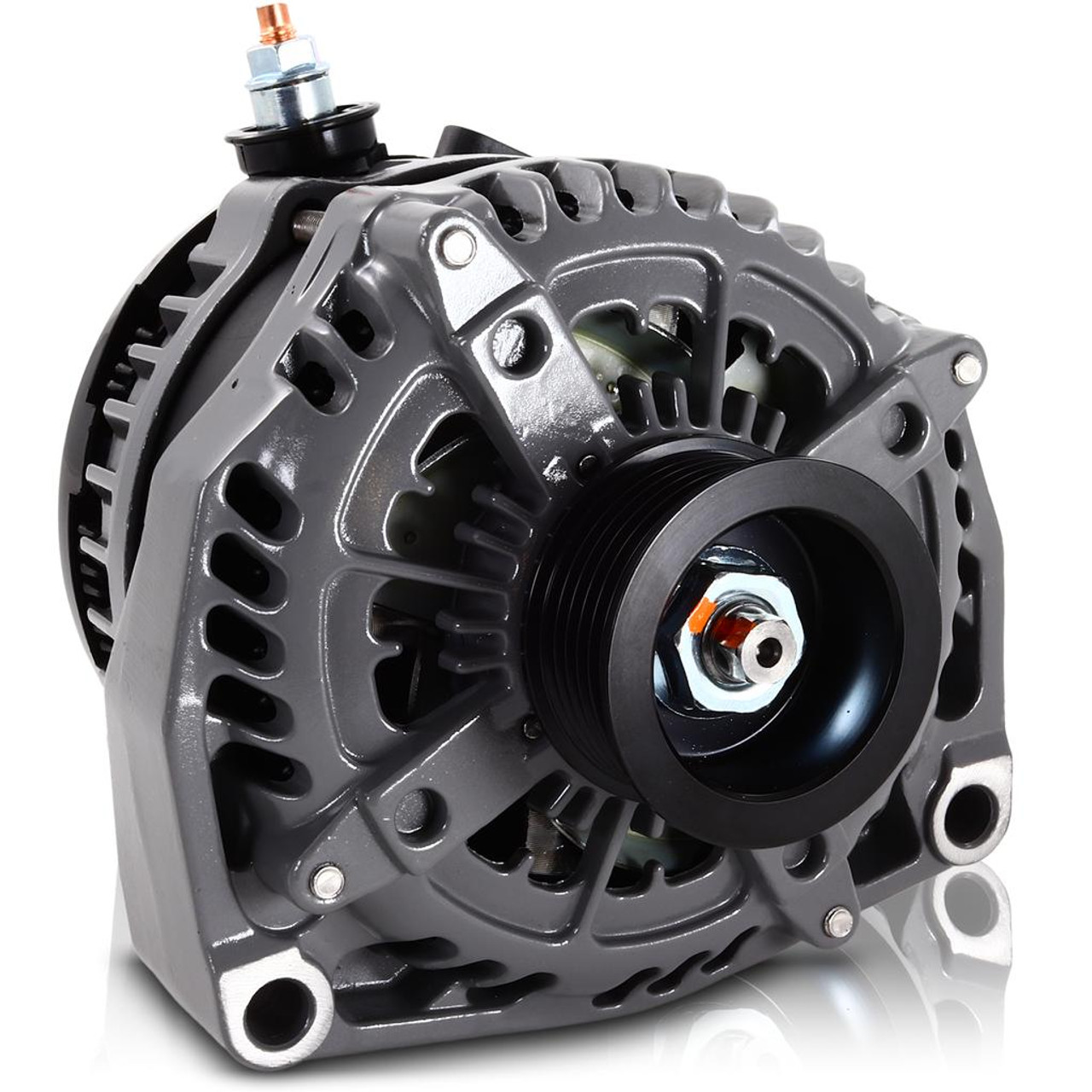 250 amp Large Case H.O. Marine alternator for late model GM LS engines -  Down4Sound Shop