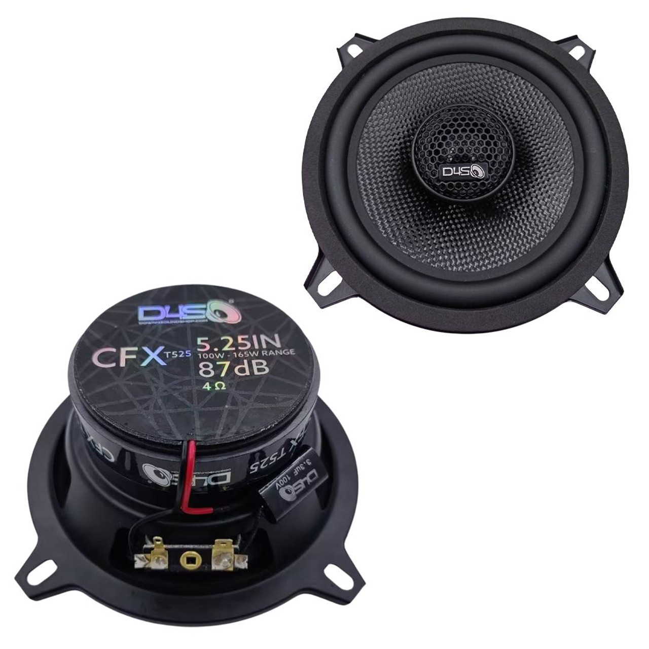 DOWN4SOUND CFXT525 - 5.25 INCH CAR AUDIO SPEAKERS - 165W RMS ( PAIR ) -  Down4Sound Shop