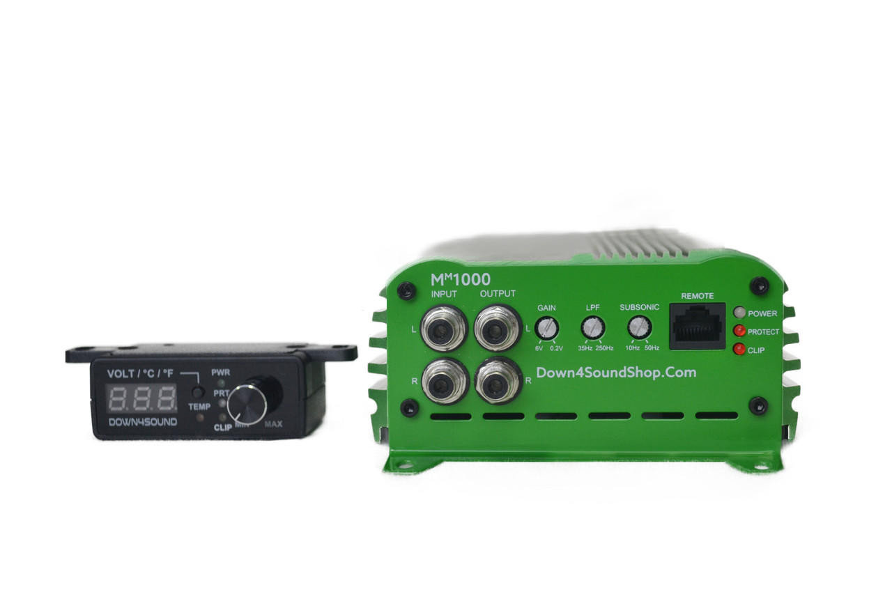 DOWN4SOUND MM1000 (MINI MAXX) - GREEN | 1000W RMS MINI CAR