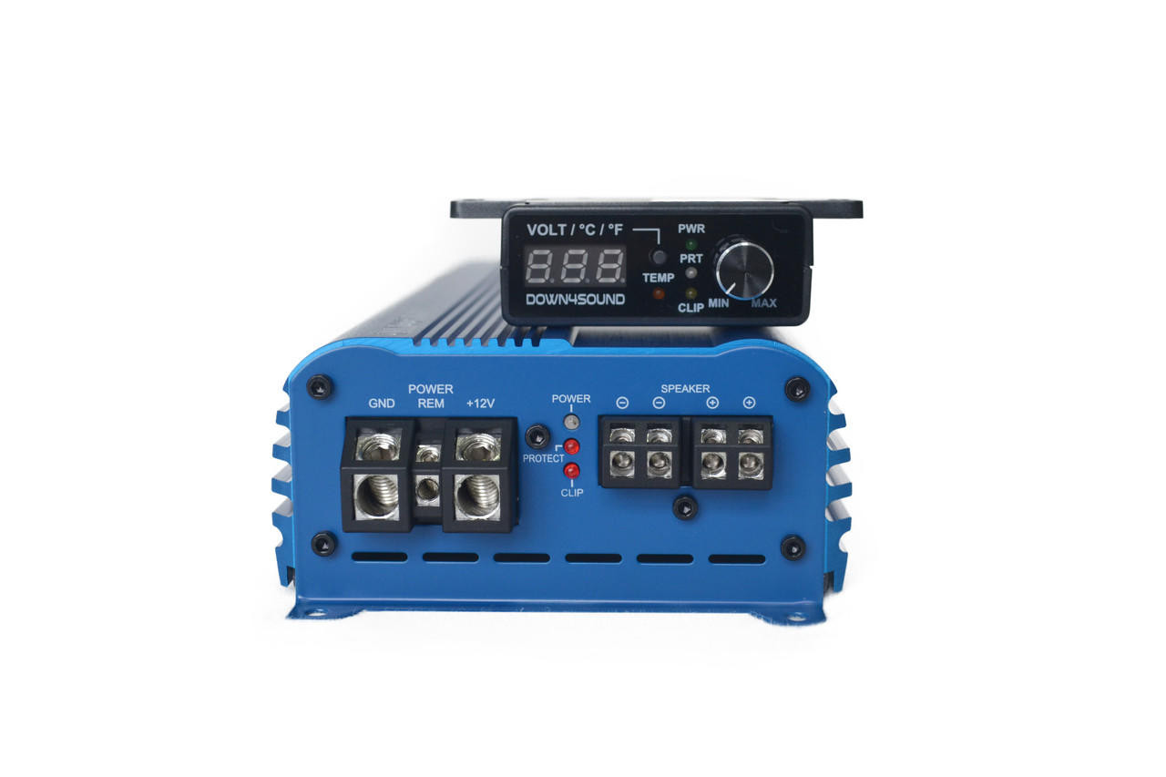 Down4Sound MM1500KFD (MINI MAXX) - BLUE | 1500W RMS MINI FULL BRIDGE  AMPLIFIER