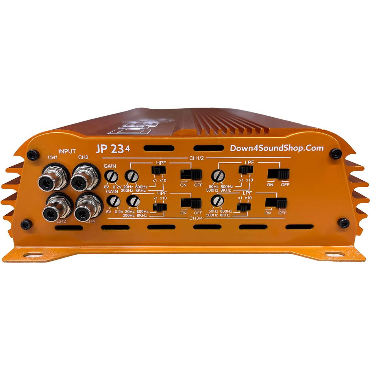 Down4Sound JP234 ORANGE 2000W 4CH Amplifier Down4Sound Shop
