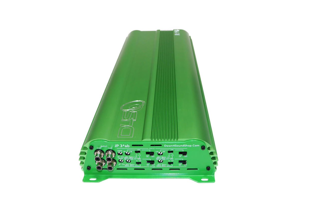 DOWN4SOUND JP34 AB GREEN | 590W RMS - 4 CHANNEL AMPLIFIER