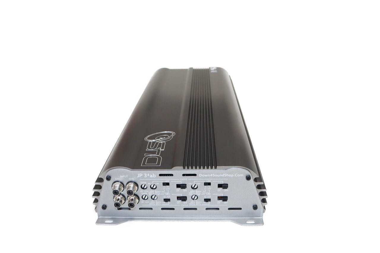 DOWN4SOUND JP34 AB WHITE SILVER | 590W RMS - 4 CHANNEL AMPLIFIER