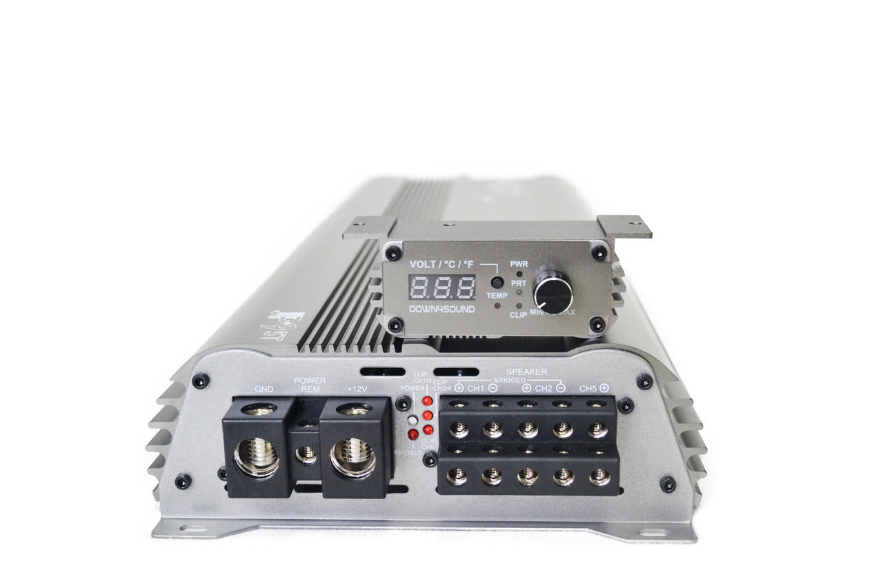 DOWN4SOUND JP95T GRAY | 1500W RMS - 5 Channel Amplifier 