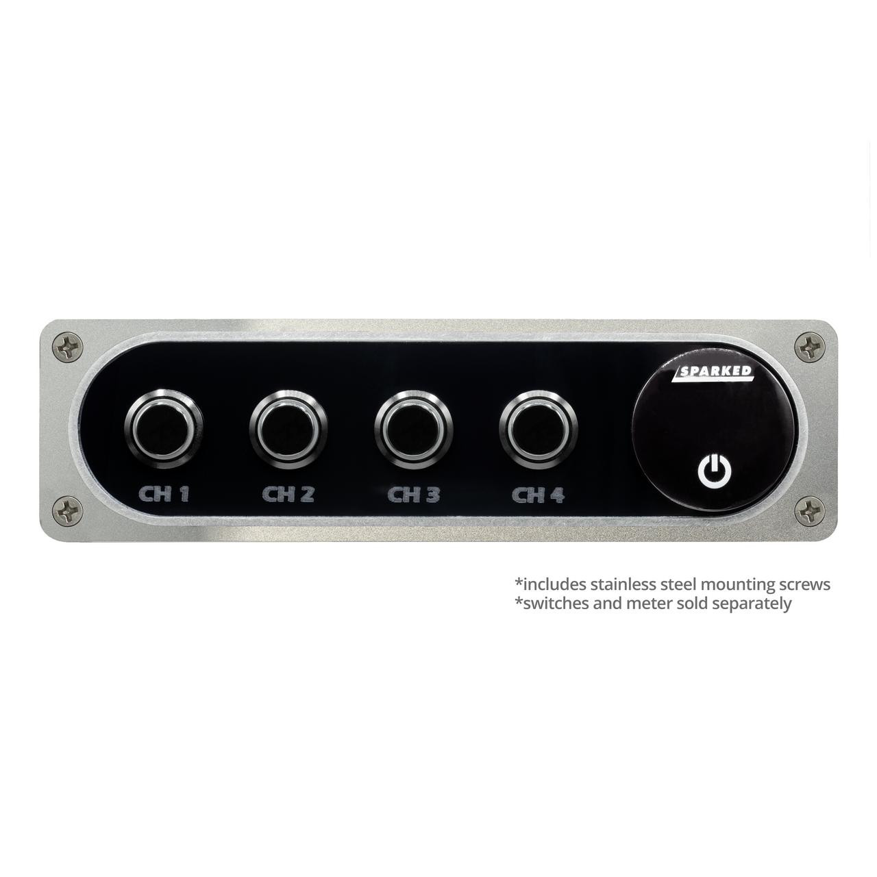 SPARKED INNOVATIONS | ILLUMINATED SILVER SINGLE DIN ALUMINUM