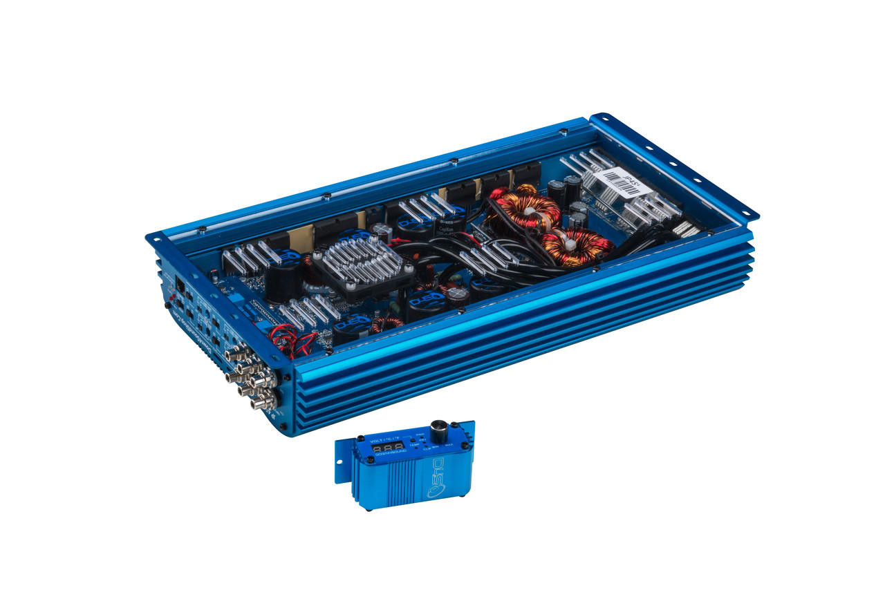 DOWN4SOUND | JP454 BLUE | 4000W RMS | 4 CHANNEL AMPLIFIER