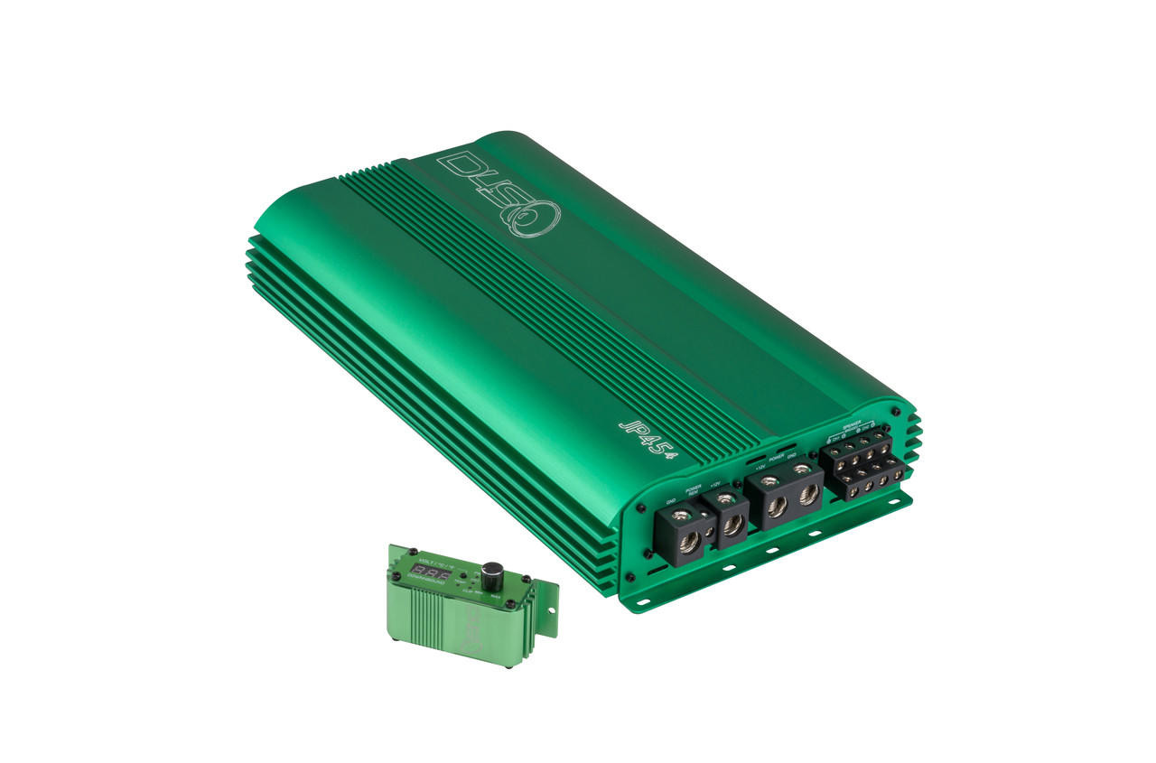 DOWN4SOUND JP454 GREEN | 4000W RMS - 4 CHANNEL AMPLIFIER