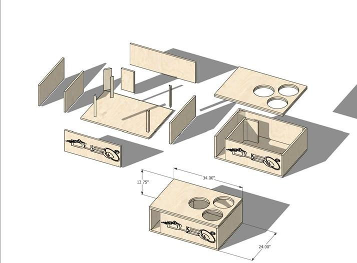 10 inch DIY Subwoofer Box Flatpack Kit Down4Sound Shop