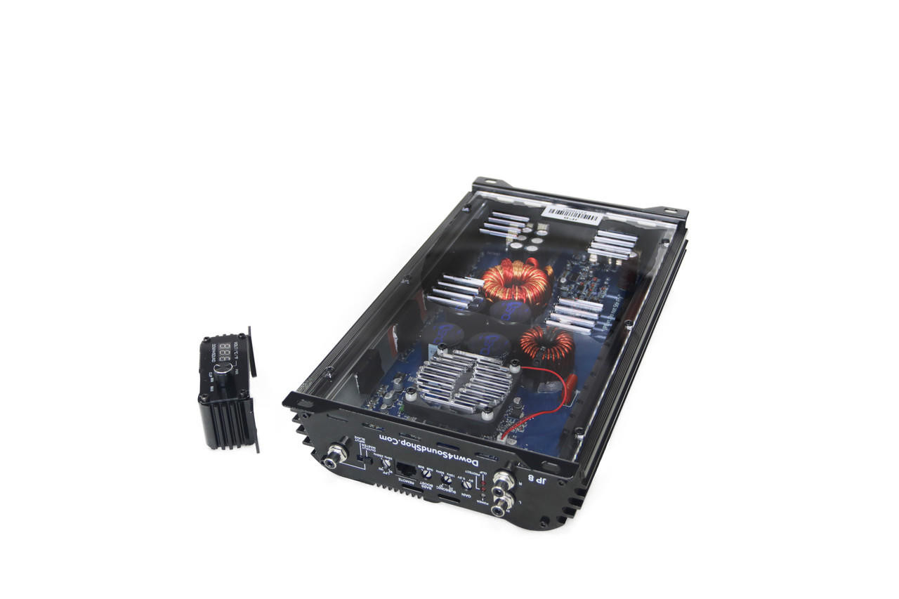 DOWN4SOUND JP8 V1.5 BLACK GLOSS 800+ WRMS CAR AMPLIFIER