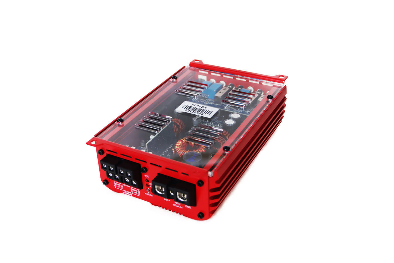 gyumin　RADIANT MINI RED DOWN4SOUND | MM504 (MINI MAXX) - RED | 300W RMS MINI | 4 CHANNEL