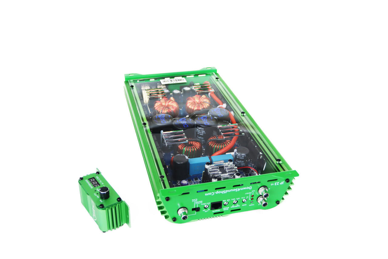 サボテンページ 2 DOWN4SOUND JP23 V2 - GREEN | 2800W RMS AMPLIFIER - Down4Sound Shop