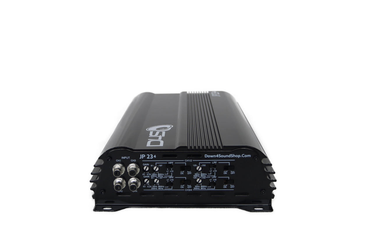 DOWN4SOUND JP234 - BLACK GLOSS | 2000W 4CH AMPLIFIER - Down4Sound Shop