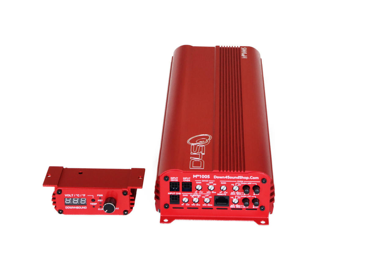 DOWN4SOUND MM1005 (MINI MAXX) - RED | 1100W RMS MINI 5 CH