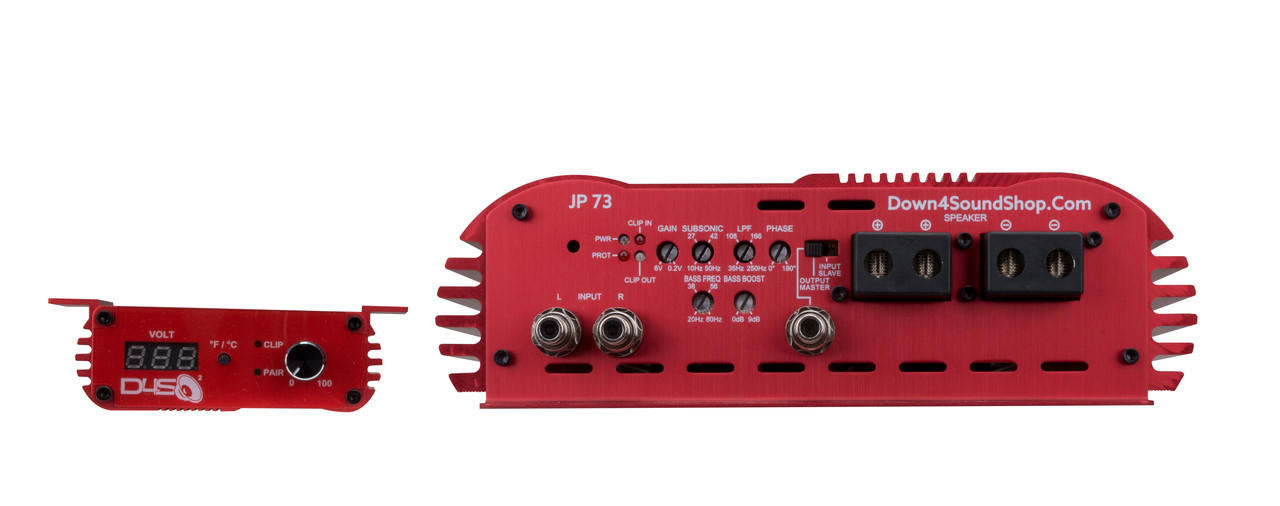 DOWN4SOUND | JP73 RED | 7300W RMS AMPLIFIER - Down4Sound Shop