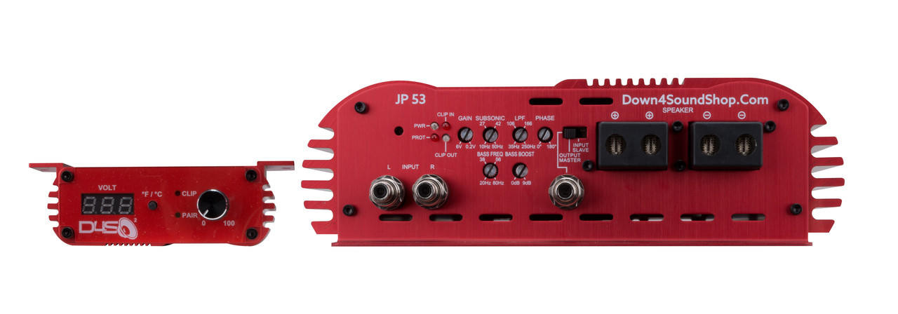 DOWN4SOUND JP53 RED | 5300W RMS AMPLIFIER - Down4Sound Shop