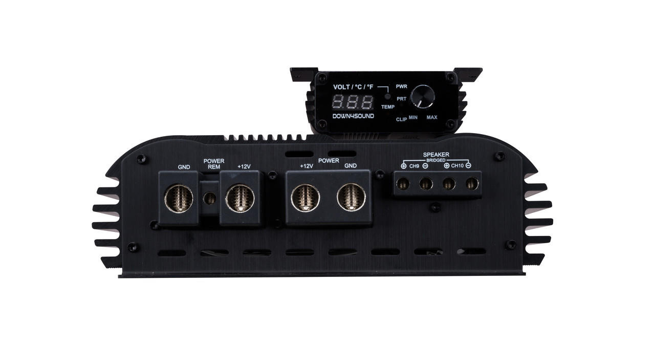 DOWN4SOUND EZYPWR 810 BLACK | 4000W RMS - 10 Channel Amplifier 