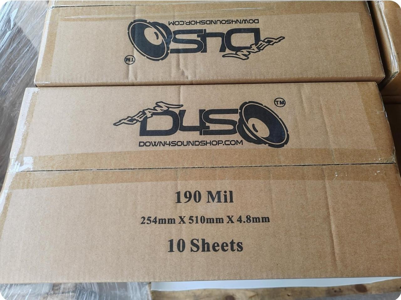 DOWN4SOUND | RILLA SHIELD 190 MIL XTREME SOUND DEADENER - 8 PIECE