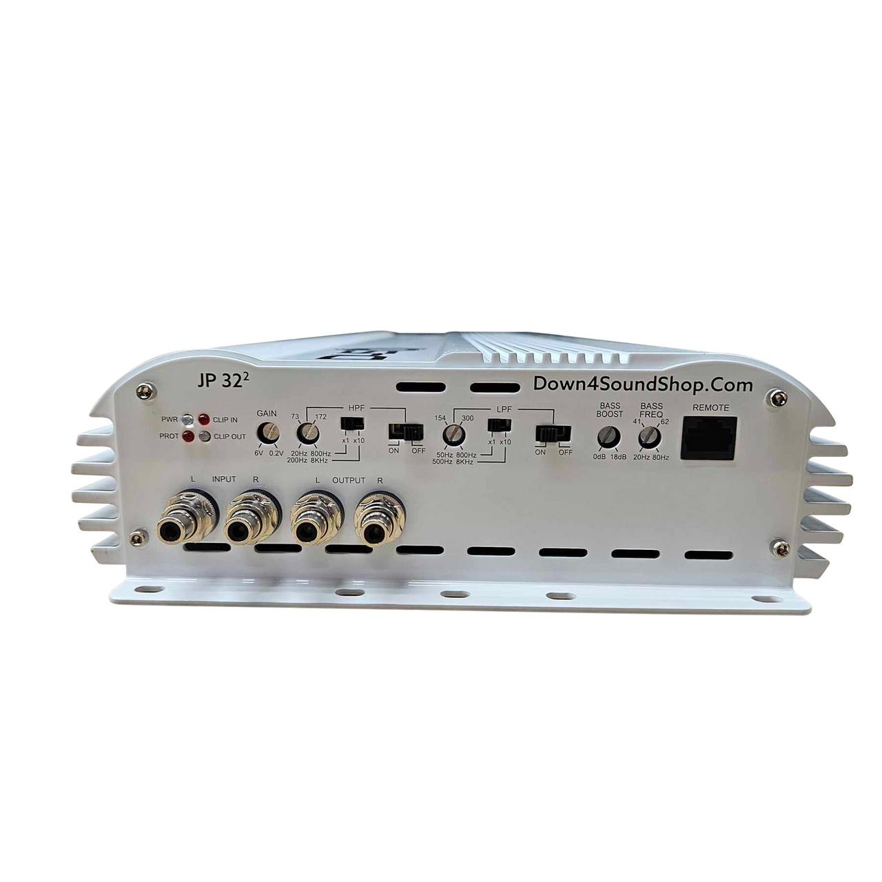 DOWN4SOUND | JP322 WHITE GLOSS | 6000W RMS | 2 CHANNEL AMPLIFIER