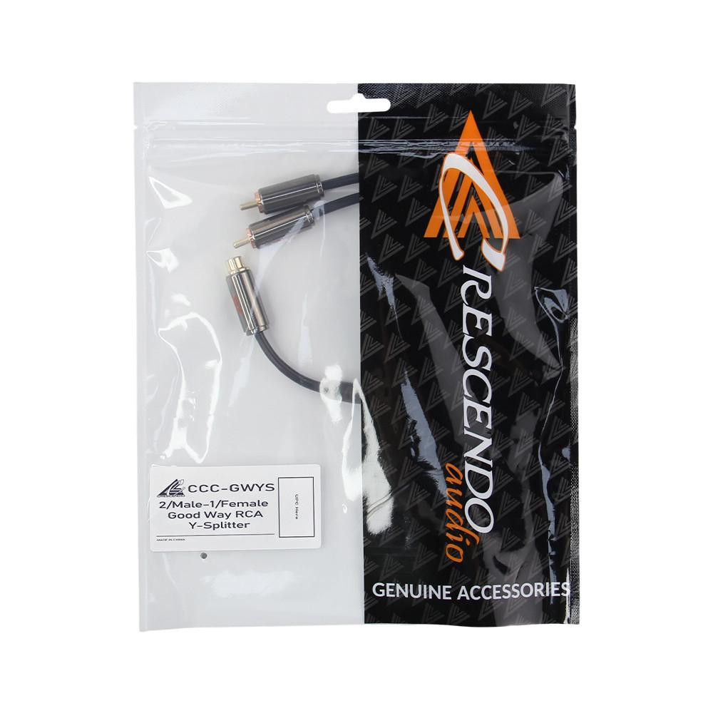 ChorusConnects Audiophile Grade 2channel RCA Y-Splitter