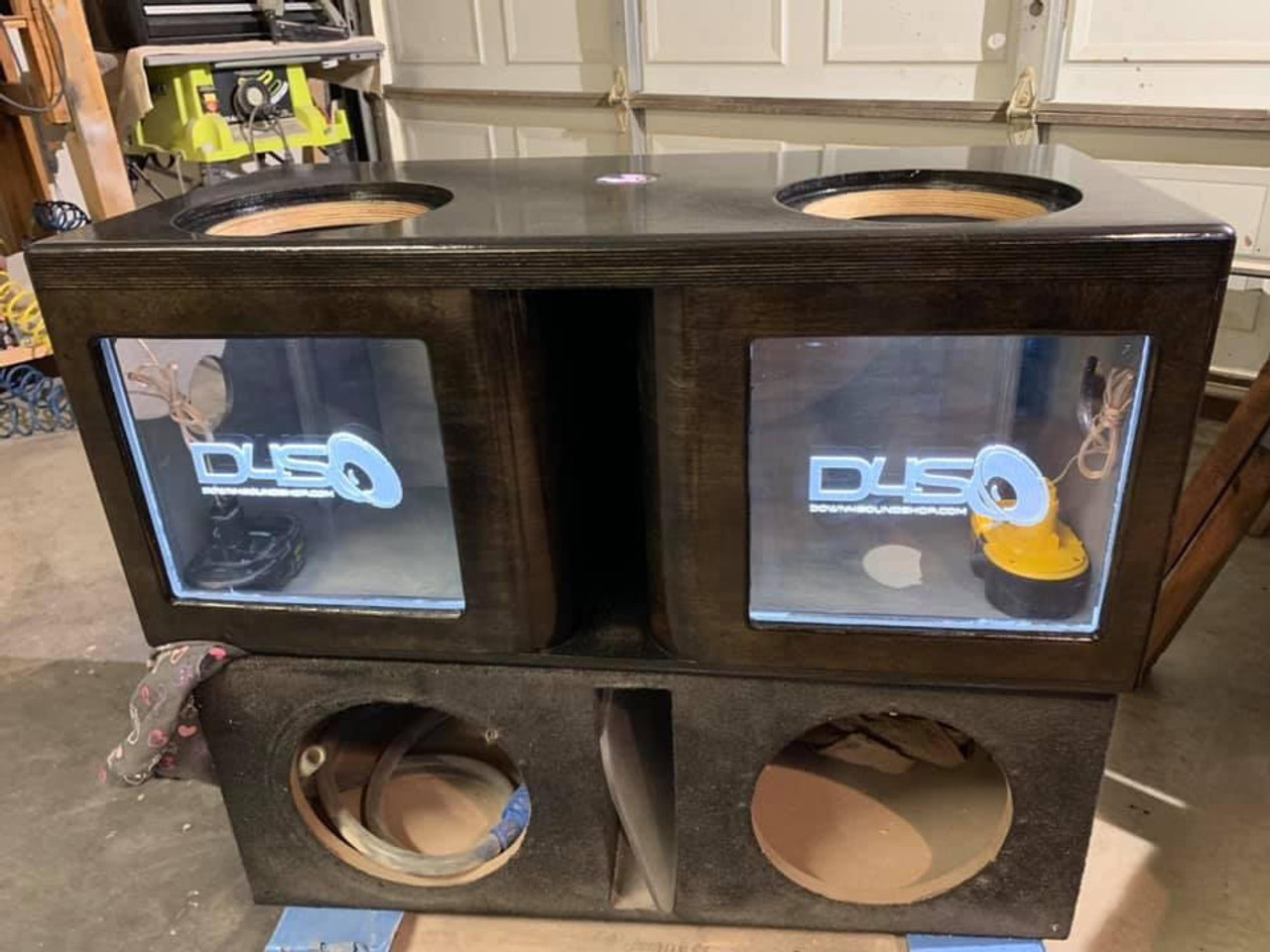 Dual 6.5 or 8 Dual Custom Sub Boxes with Kerf