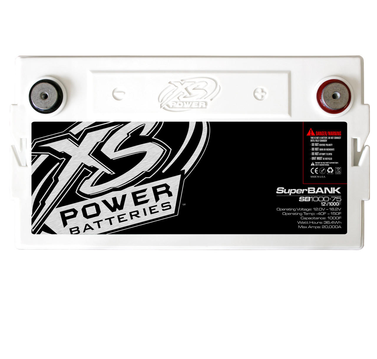 XS POWER | SB1000-75 - 12V SUPER CAPACITOR BANK GROUP 75 MAX POWER