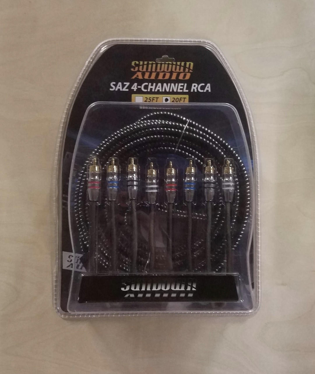 20 FT SUNDOWN AUDIO 4 CHANNEL RCA 