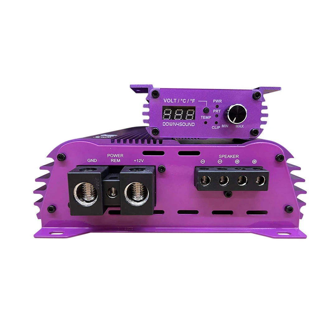 Purple Rms DOWN4SOUND | JP23 V1.5 ELITE PURPLE | 2300W RMS AMPLIFIER - Down4Sound Shop