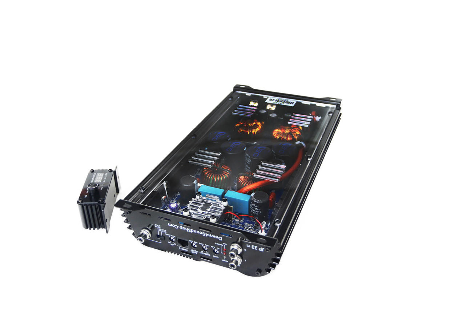 DOWN4SOUND JP23 V2 BLACK GLOSS 2800W RMS AMPLIFIER Down4Sound Shop