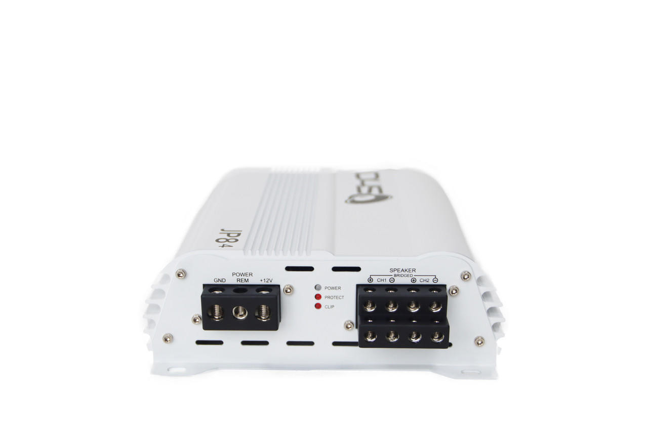 DOWN4SOUND JP84 WHITE GLOSS 400W RMS 4CH AMPLIFIER Down4Sound Shop