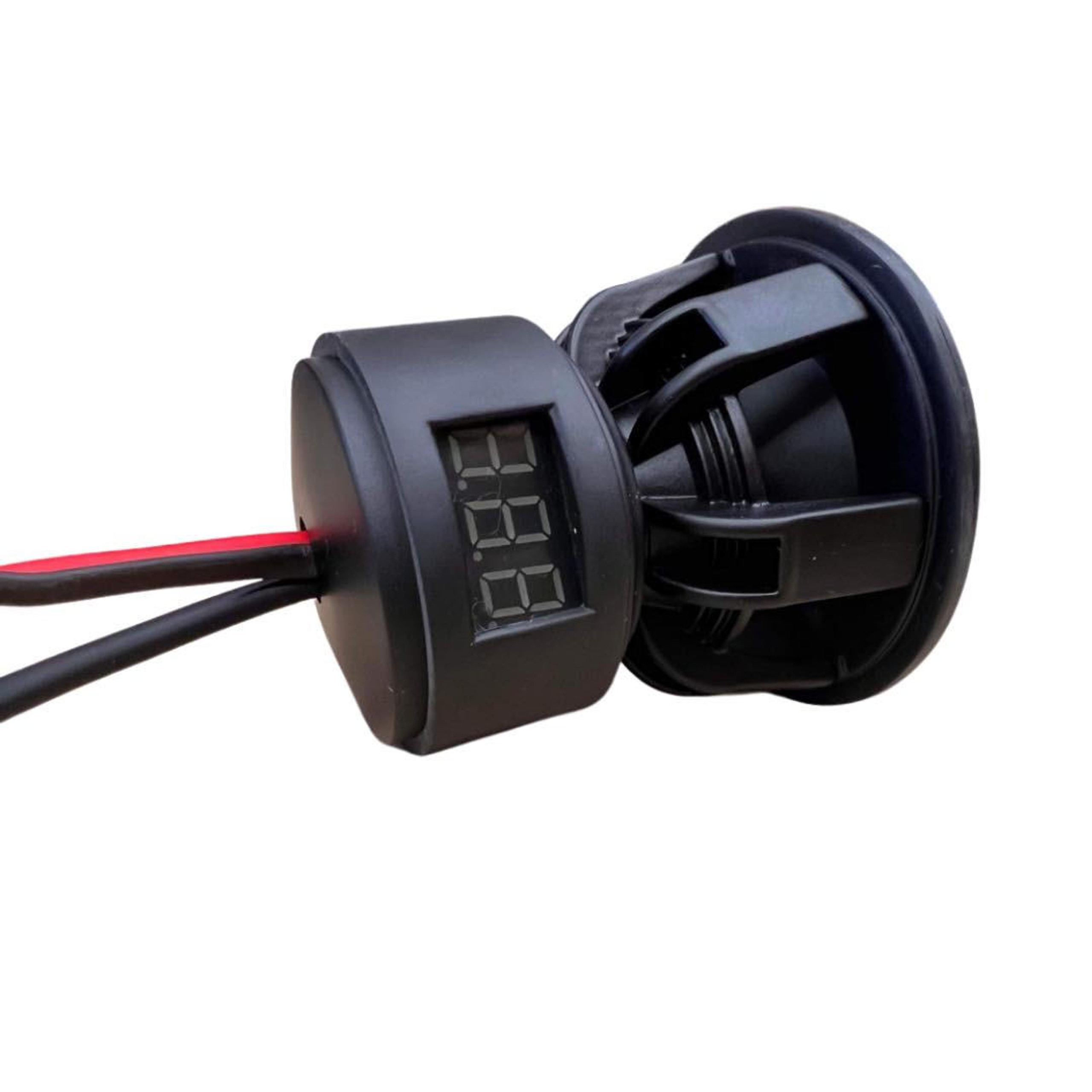 Down 4 Sound's Universal Car Audio Bass Knob with Voltmeter Green