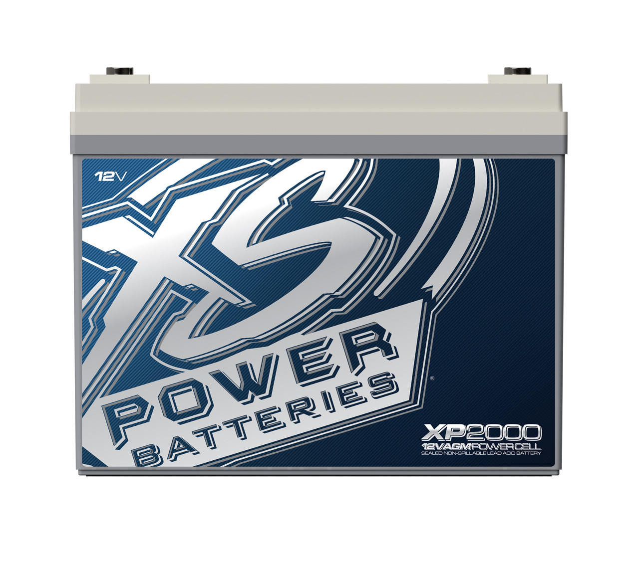 XS POWER XP2000 12V BCI Group 24 AGM Battery, Max Amps 2,000A, Ah 80