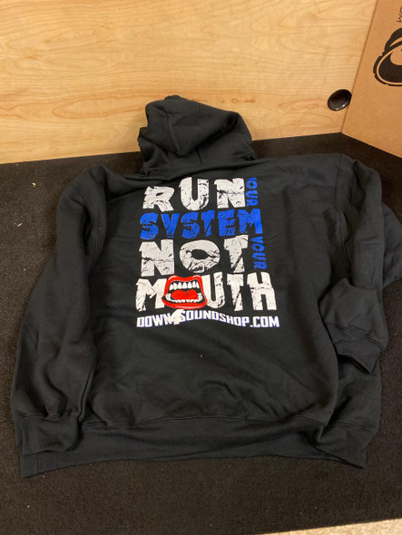 2018/2019 RUN YOUR SYSTEM NOT YOUR MOUTH HOODIE BLUE