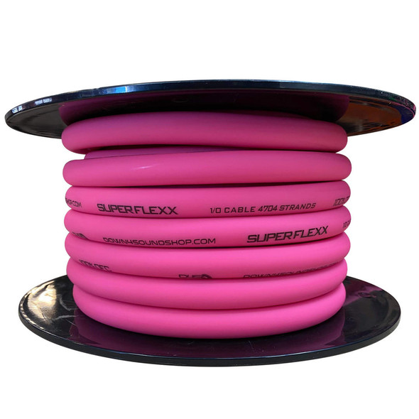 Down4Sound 1/0 Tinned OFC Wire (PINK) - By the Foot