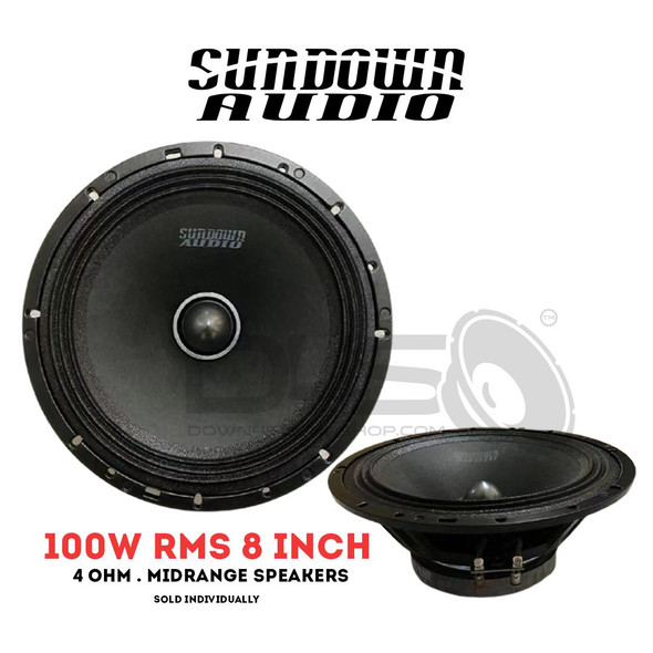 Sundown Audio LCMR-8 or 100W 8 inch Midrange - 4 OHM
