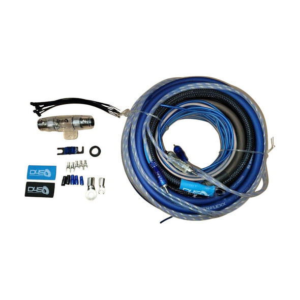 Down4Sound DOWN4SOUND 4 GAUGE CCA AMPLIFIER INSTALL KIT BLUE/BLACK