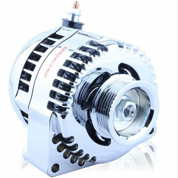 Chrome high output 170 amp billet alternator GM LS engine swap